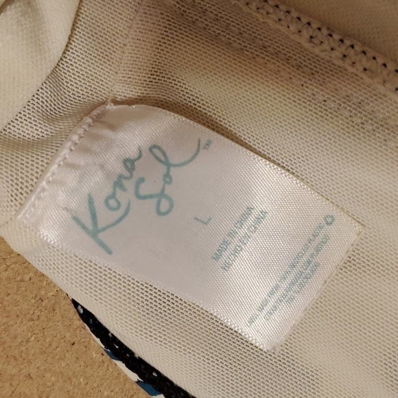 Kona Sol Floral print one piece swimsuit size Large - Picture 6 of 10